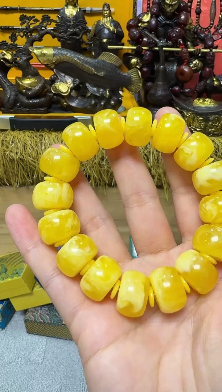 【闪购商品】蜜蜡颈饰未镶嵌艳艳链接86