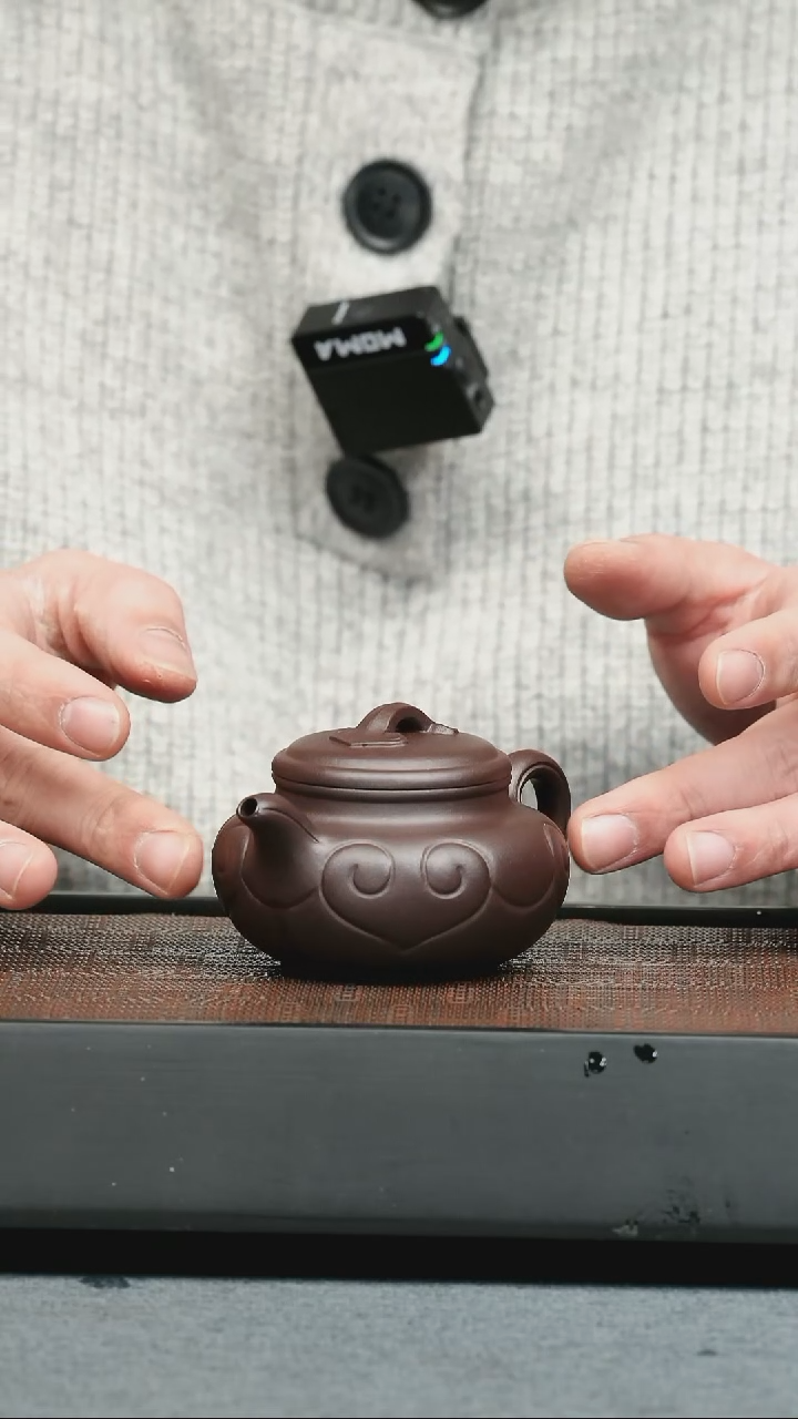 【闪购商品】紫砂茶壶五堂仿古如意-120cc