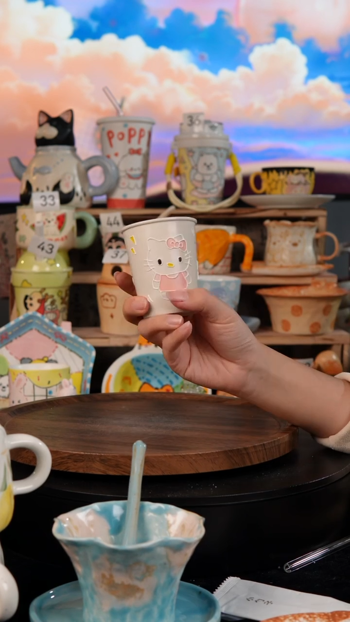 陶瓷双饮款景德镇手工陶瓷