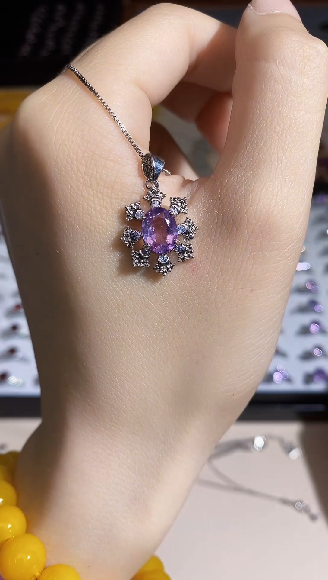 【闪购商品】水晶吊坠(不含链)合金多样性 发其一  【7】