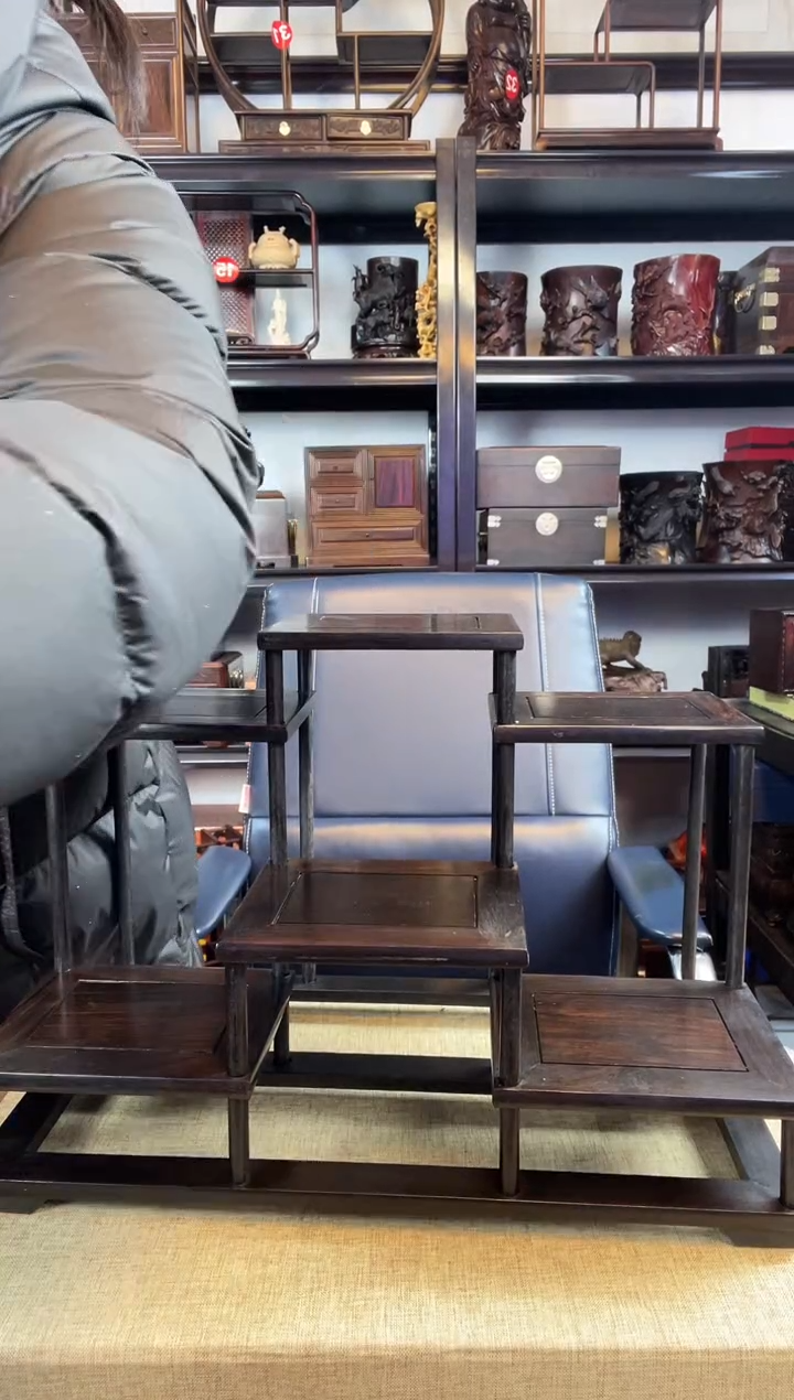 木老李红木工艺品黑六连