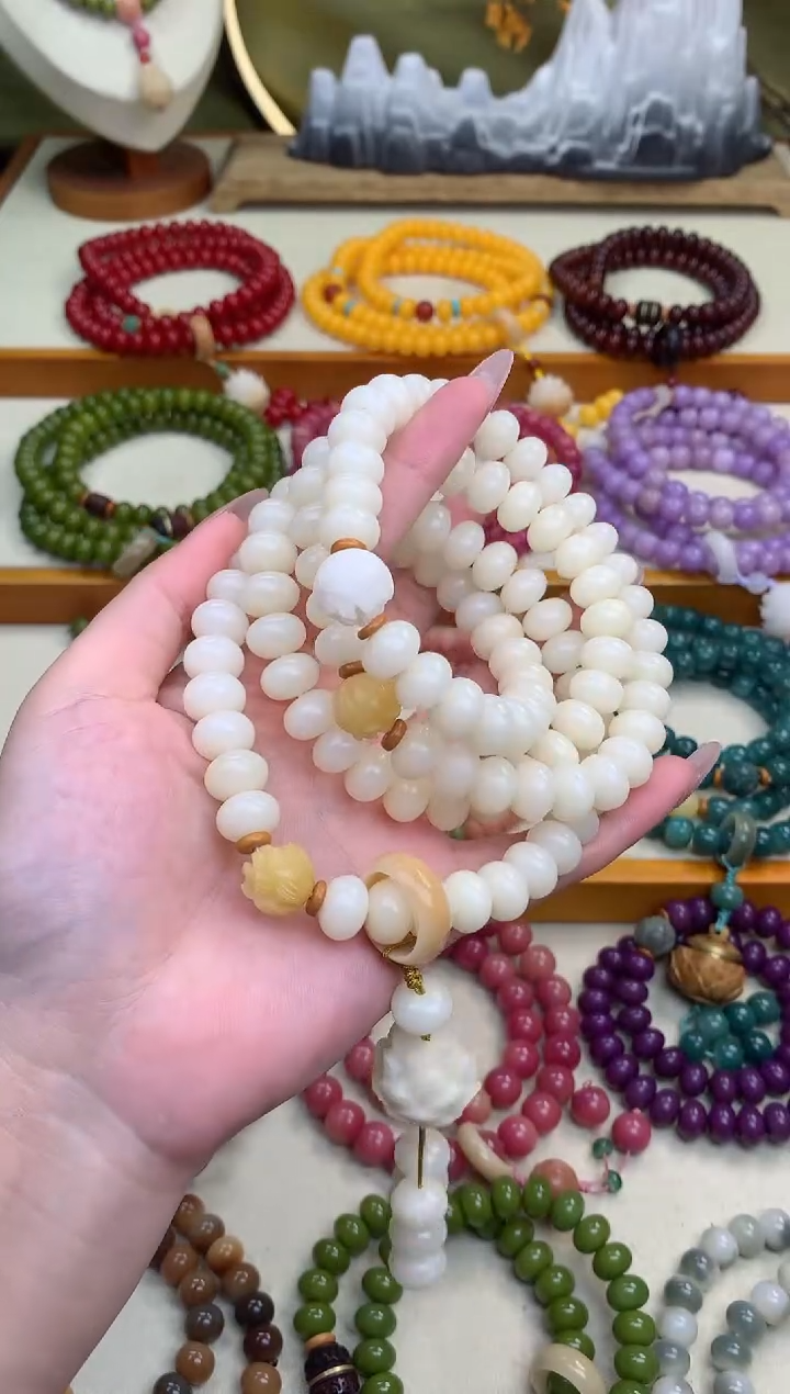【闪购商品】白玉菩提手串奶白菩提