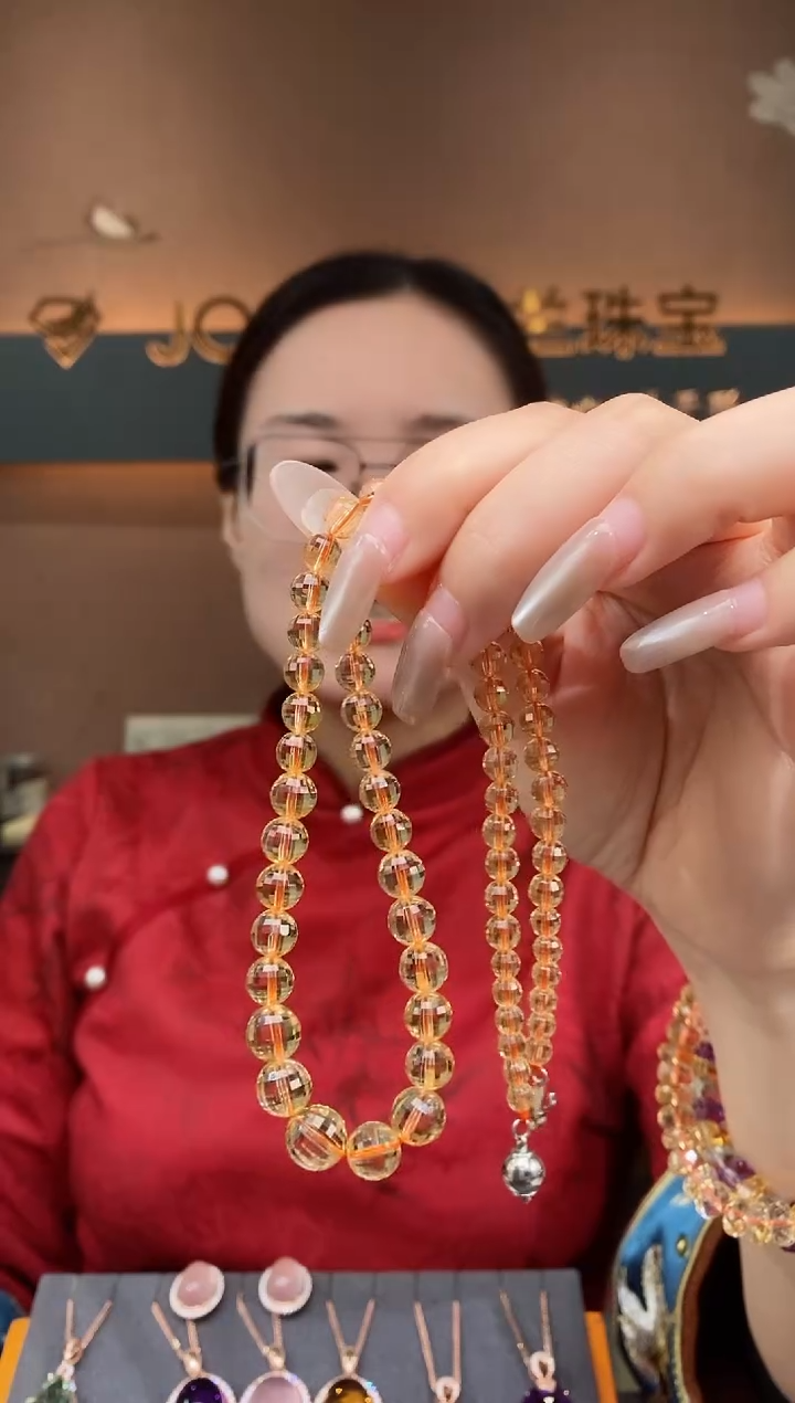 【闪购商品】黄晶项链未镶嵌黄晶项链