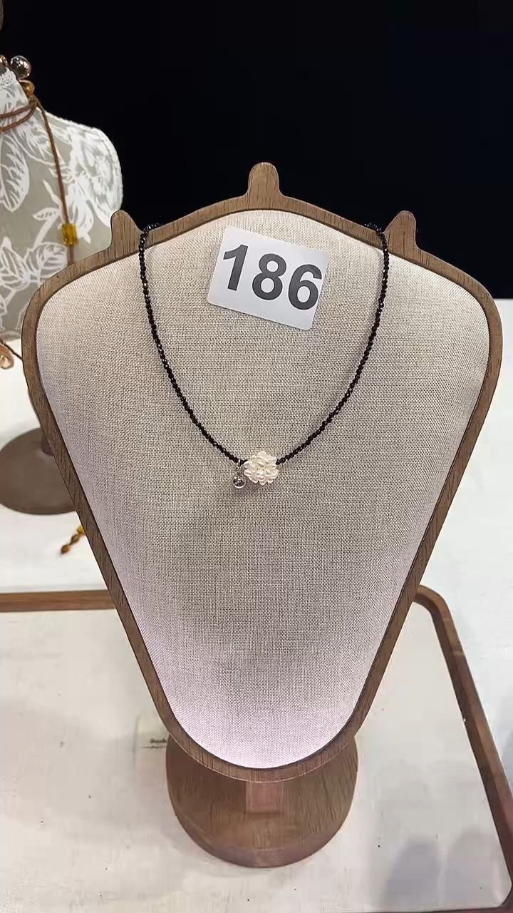 项链钛钢淡水珍珠186