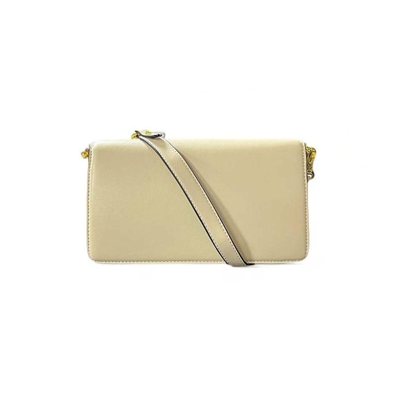 【芝麻集】FES-6669-白色休闲百搭女士小众简约单肩气质女包