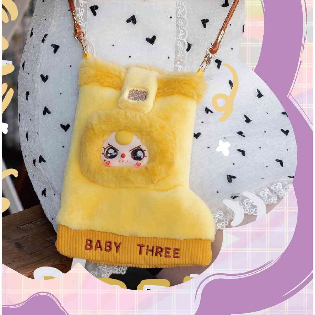 【手机包】 babaythree娃三岁-毛绒盲盒潮玩挂件可爱礼物生日礼物