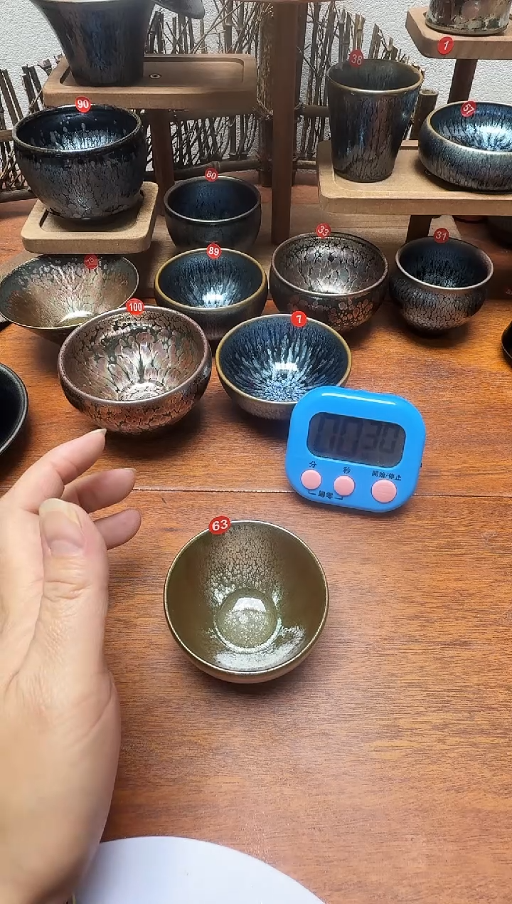 茶盏大*63号建盏工匠茶器