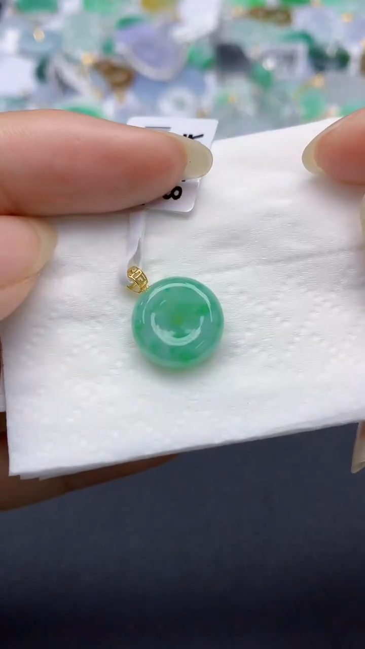 颈饰未镶嵌翡翠天然缅甸a货翡翠百元以上9元证书费自理