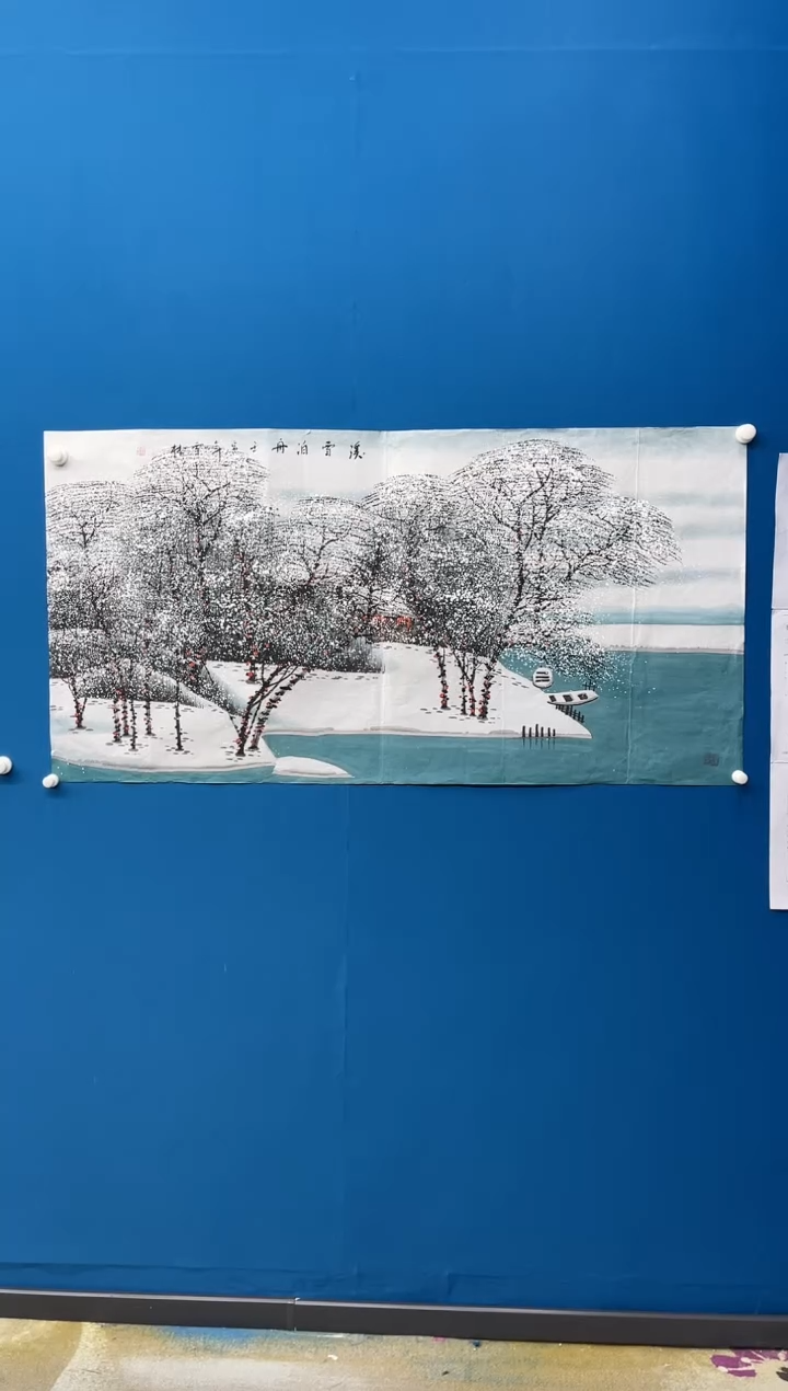 【闪购商品】国画张-四尺雪景/无框/W