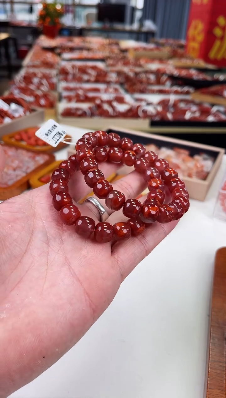 【闪购商品】南红玛瑙瓦西老型手串11+未镶嵌（多样式发其一）