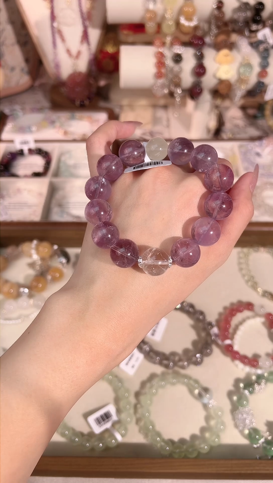 【闪购商品】水晶手链未镶嵌天然水晶颜色微差多样性发货发其一