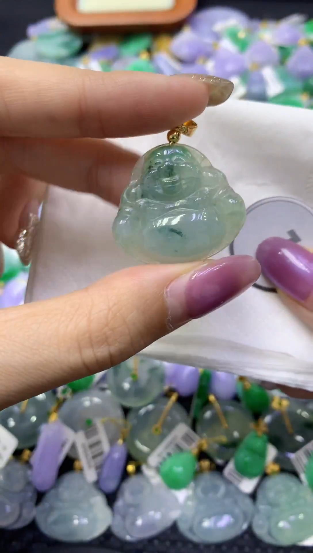 颈饰未镶嵌翡翠天然缅甸翡翠A货