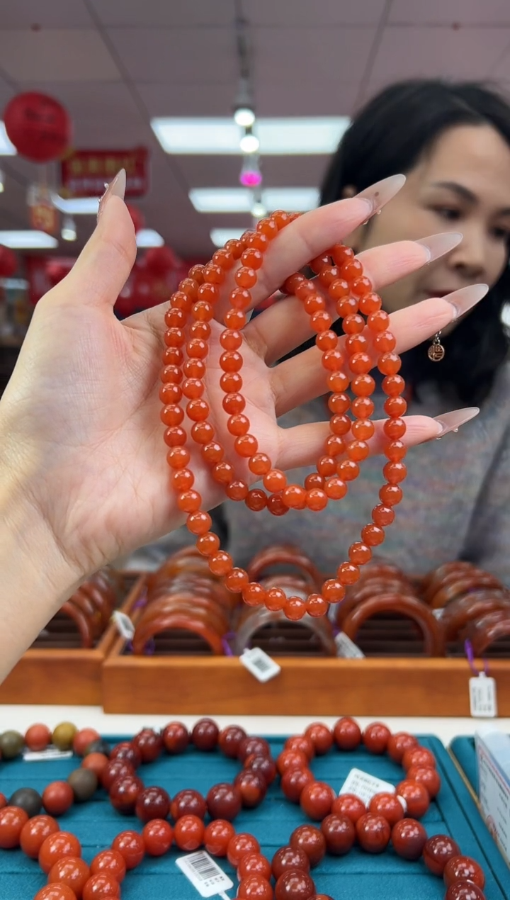 【闪购商品】南红玛瑙项链未镶嵌2.5-（多样式）