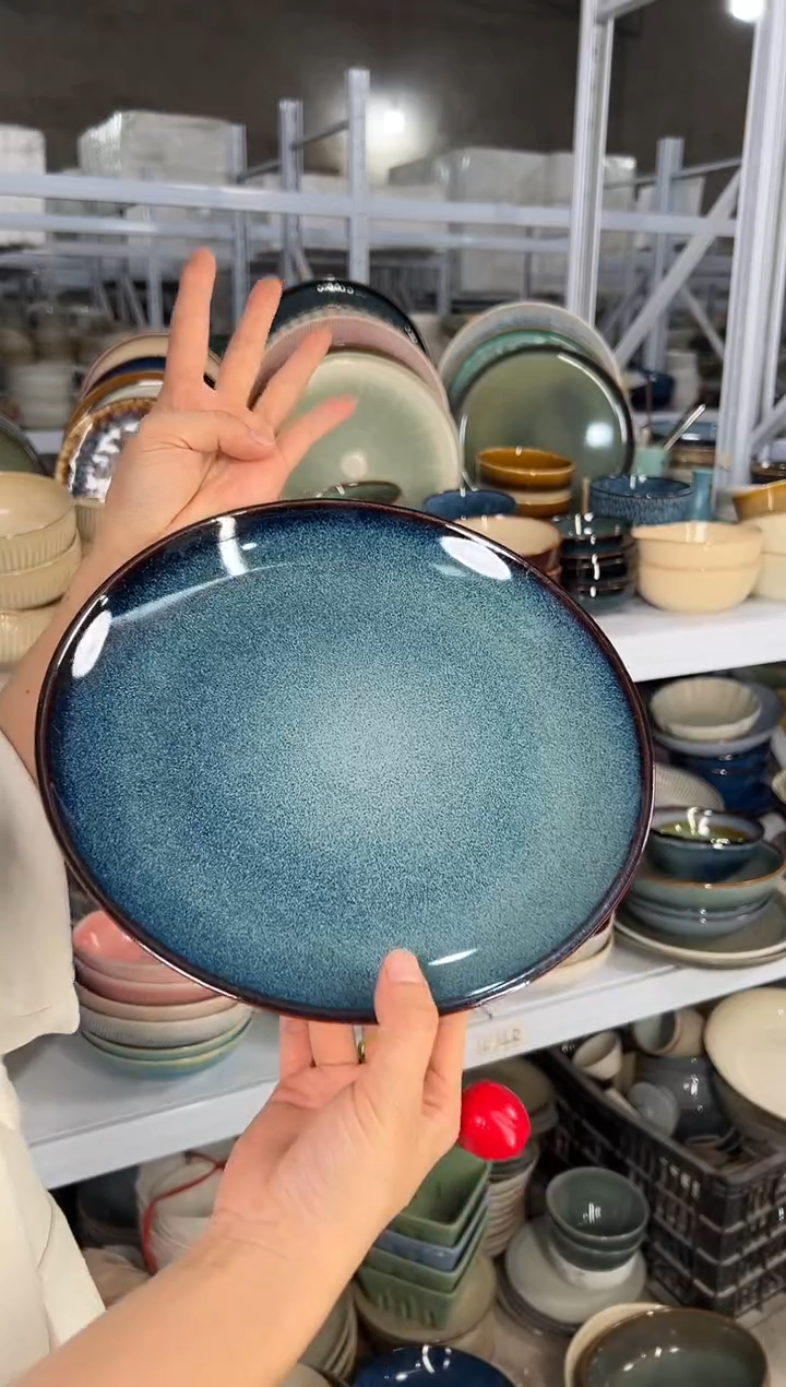 陶瓷外贸尾货瑕疵满20包邮X4大盘10.5英寸27厘米左右