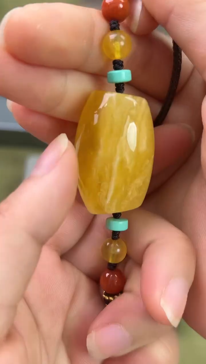 裸石琥珀未镶嵌琥珀蜜蜡吊坠