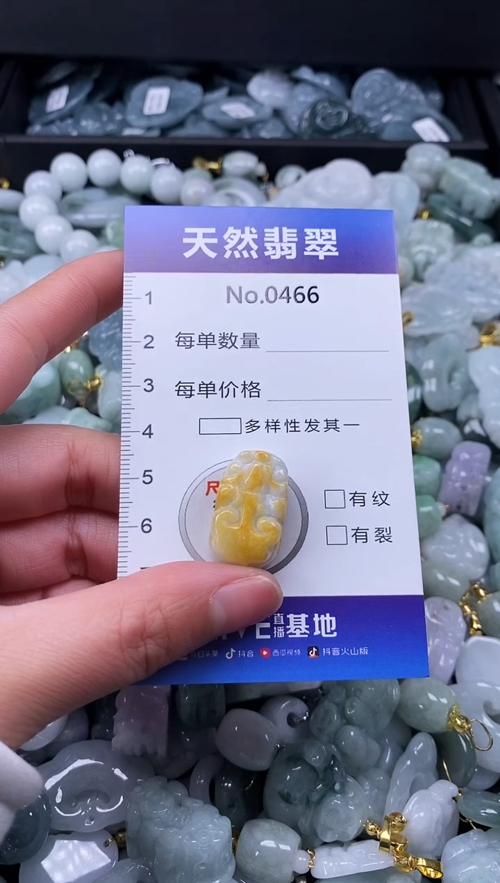 【闪购商品】翡翠颈饰未镶嵌缅甸A货翡翠0466