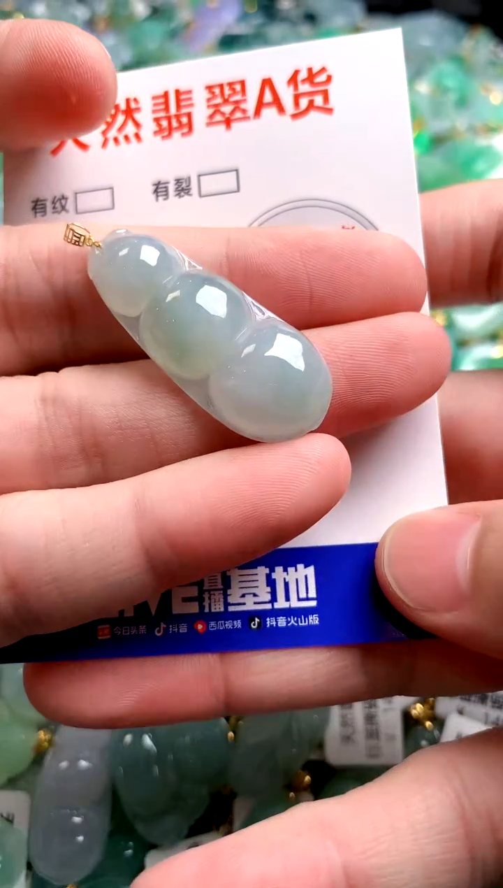 翡翠18K金镶嵌颈饰26100184