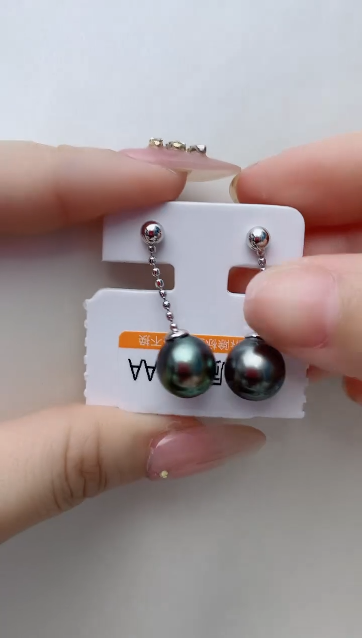 【闪购商品】海水珍珠耳饰银S925镶嵌A124