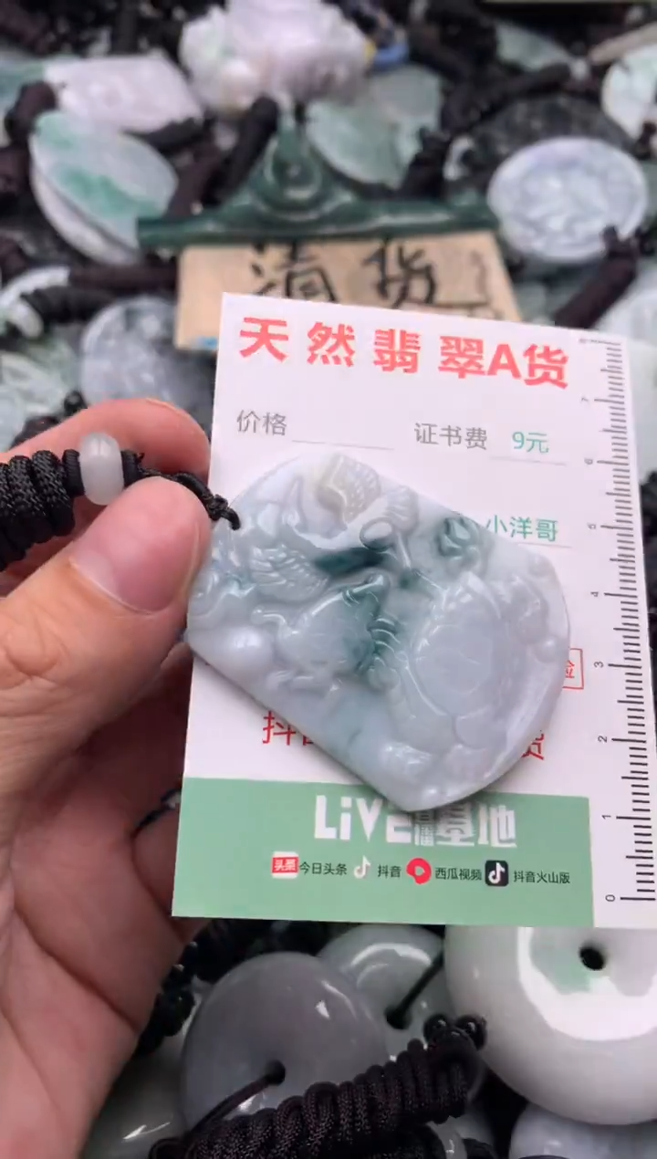 翡翠未镶嵌吊坠(不含链)1