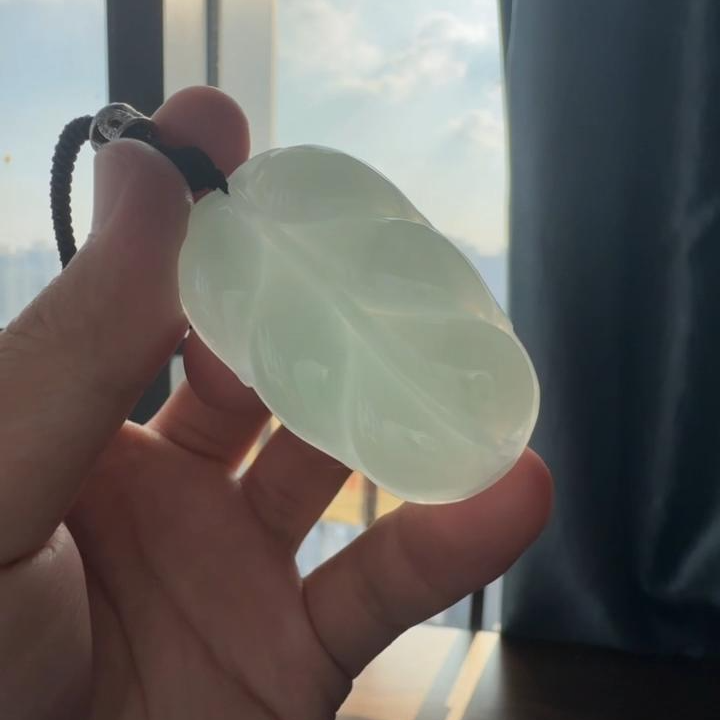 【杰缘珠宝】天然A货CHH翡翠冰胶晴底叶子 多样性发一件