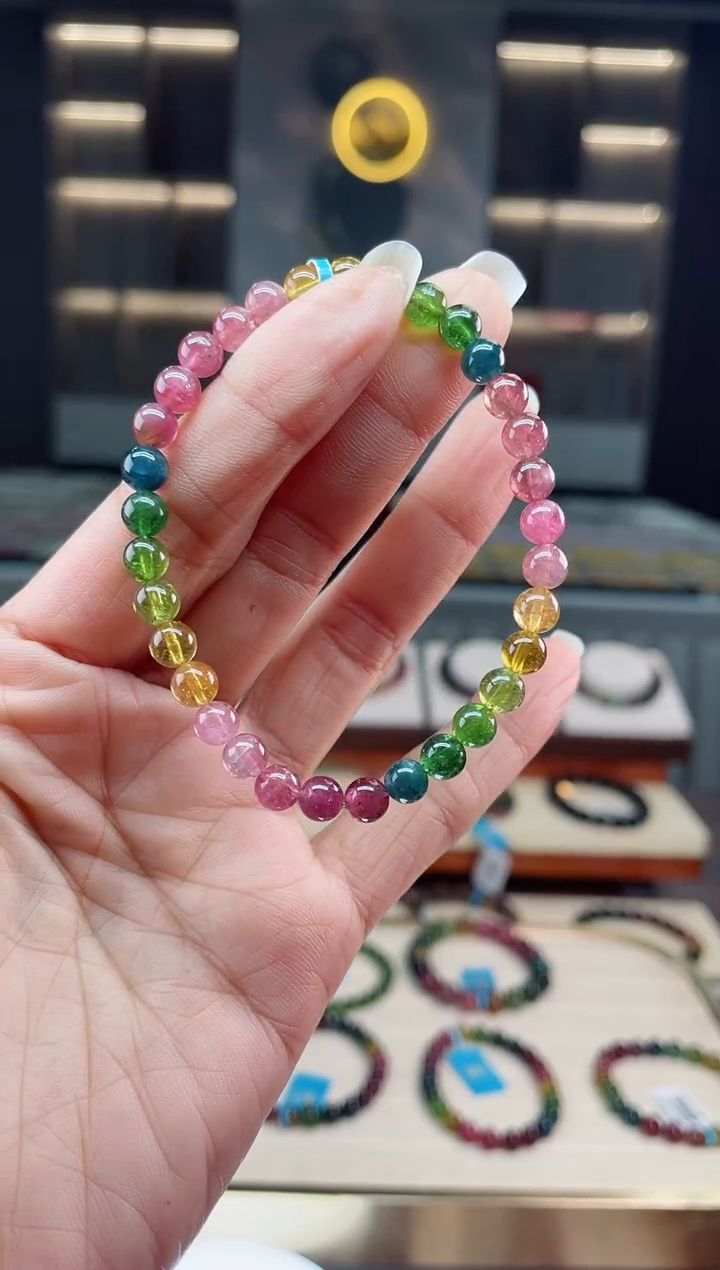 【闪购商品】碧玺单圈手串未镶嵌（多样性发一条）Q