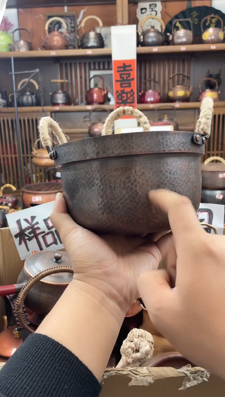 用****52000毫升立耳寿喜锅纯紫铜 加厚高端    