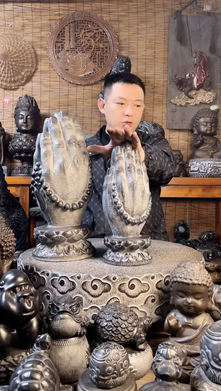 【闪购商品】34佛手天然青石雕刻