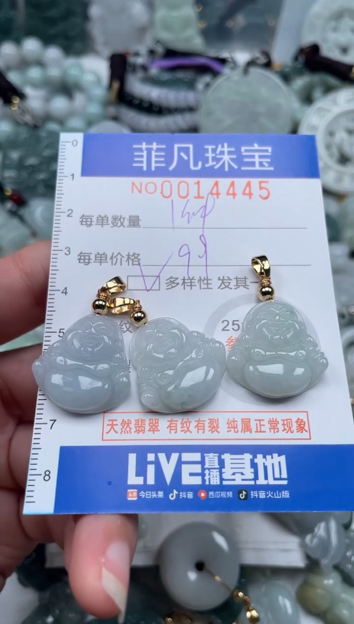 颈饰未镶嵌翡翠14445 多样性发其一 拍一单发一件 一件9.9元
