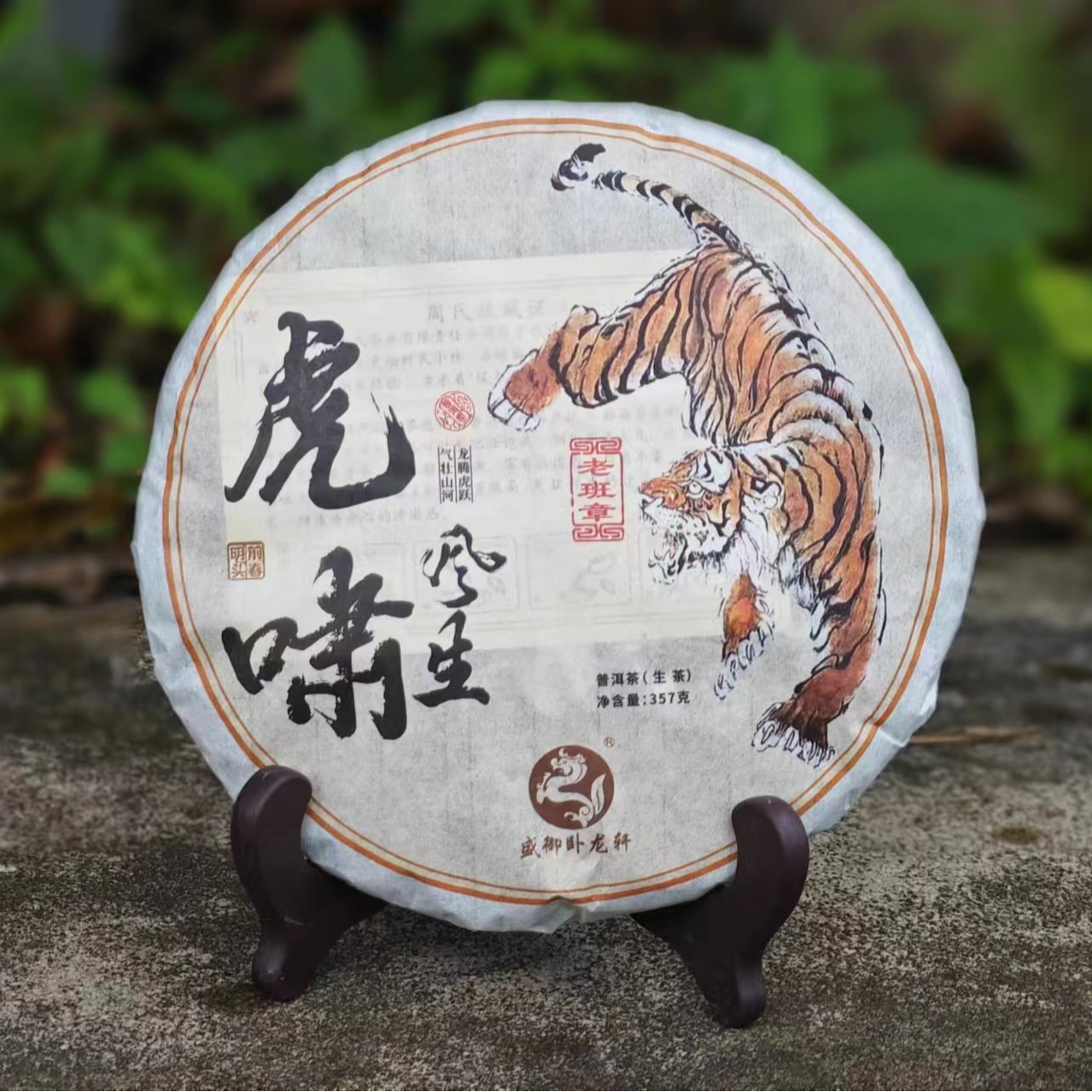 【云茉普洱】2022年虎啸风生老班章357g（生茶）