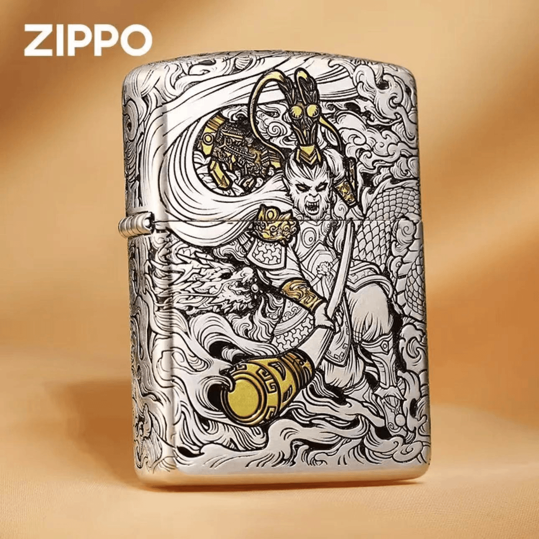 Zippo打火机正版/盔甲错金银【齐天大圣】男士礼物【拍/专属】
