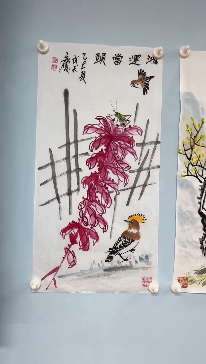 国画武天庆老师鸿运当头