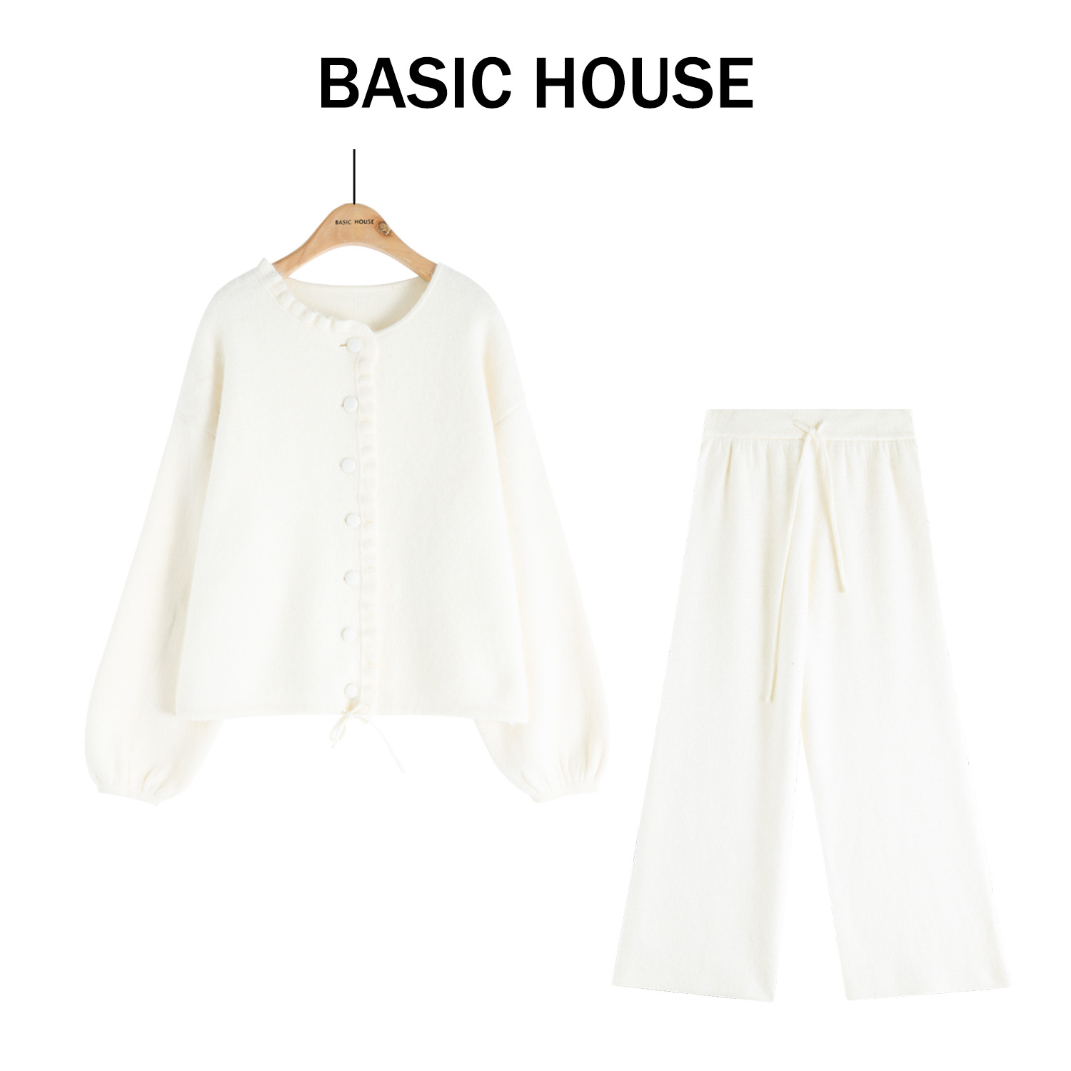 Basic House百家好秋冬休闲气质百搭气质时尚套装B1385B58W02-2