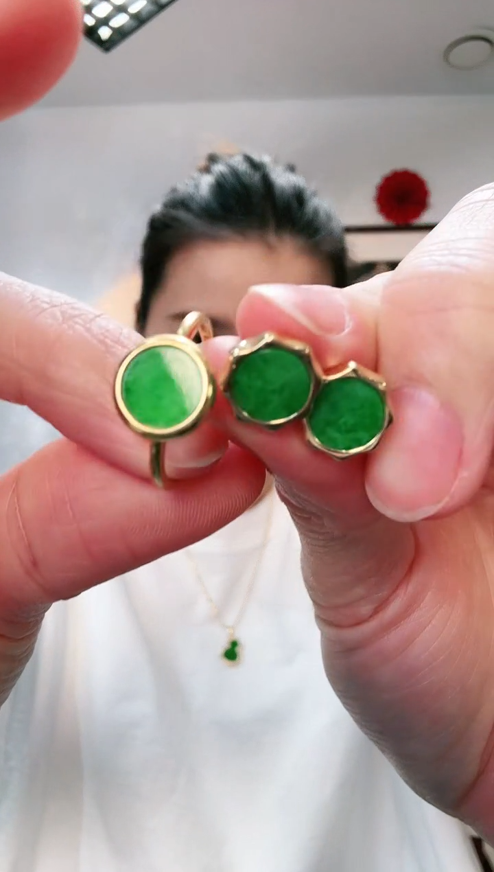 【闪购商品】翡翠颈饰银S925镶嵌套装