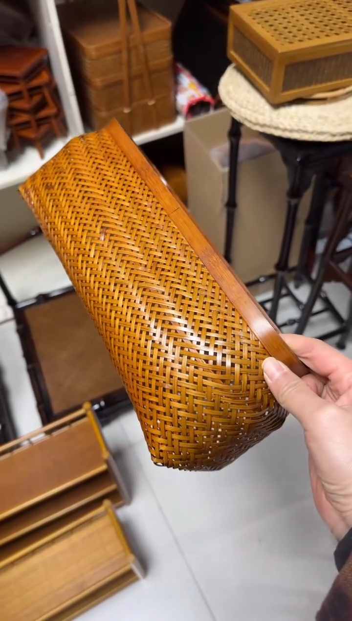 【闪购商品】闪购商品特价精编大漆竹篮子198