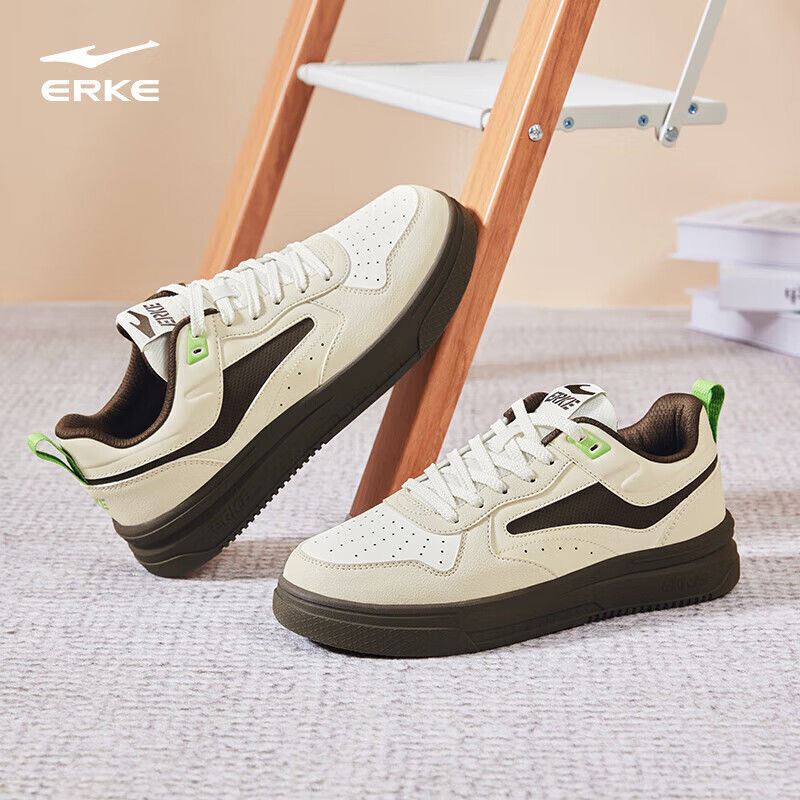 玩酷2.0丨鸿星尔克秋冬情侣百搭板鞋空军一号男士时尚潮流低帮鞋