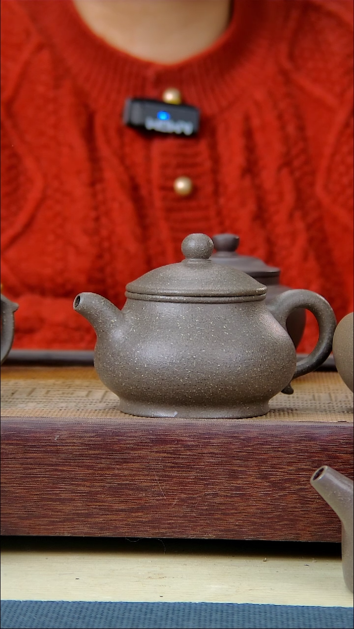 【闪购商品】蟹壳青粗砂潘壶纯原矿