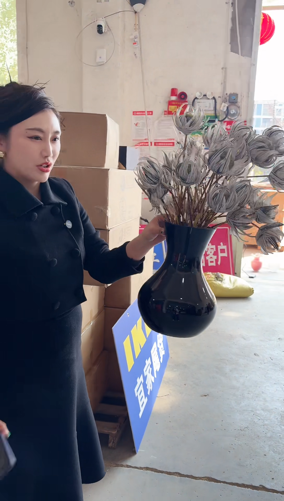 【闪购商品】玻璃祁祁-微瑕花瓶--ZTY8G