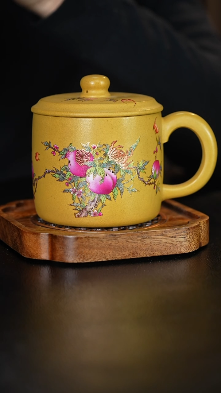 【闪购商品】紫砂茶杯石榴盖杯