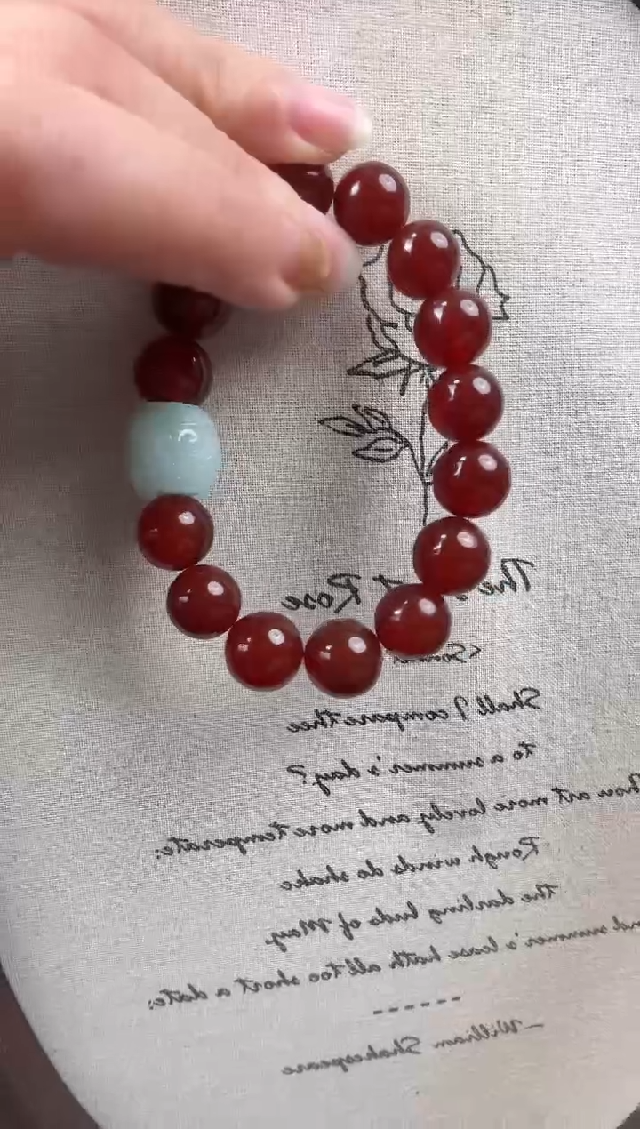 未镶嵌手串玛瑙/玉髓天然