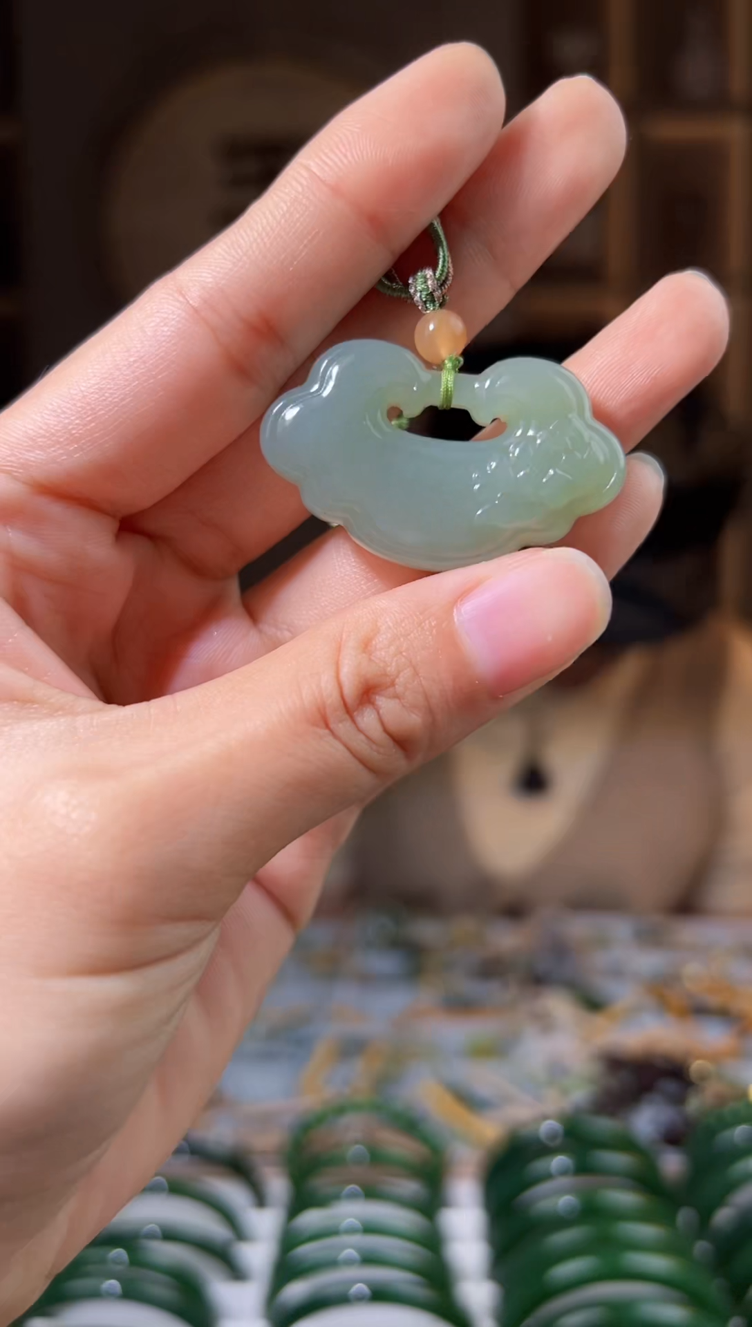 颈饰未镶嵌和田玉拍一发一，拍一发一