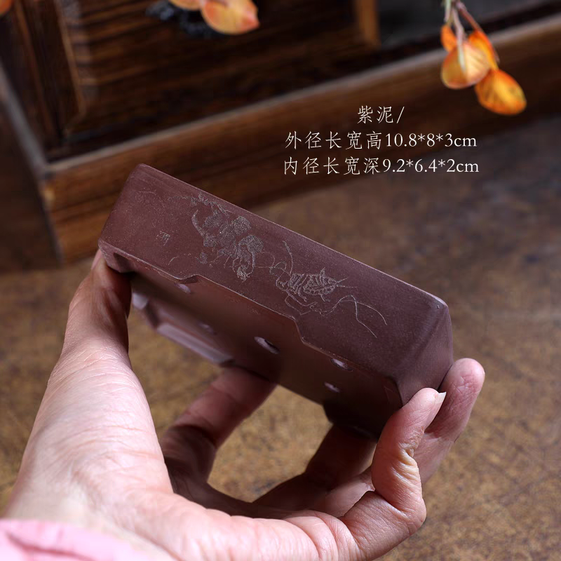 『宽长方』微型盆景绿植菖蒲花假山苔藓造景张可磊