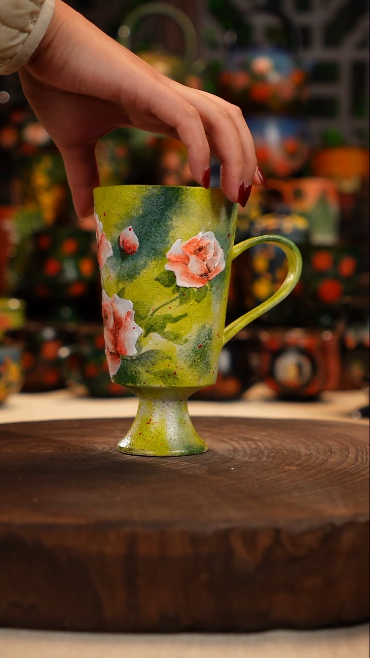 油画   釉下彩   杯子