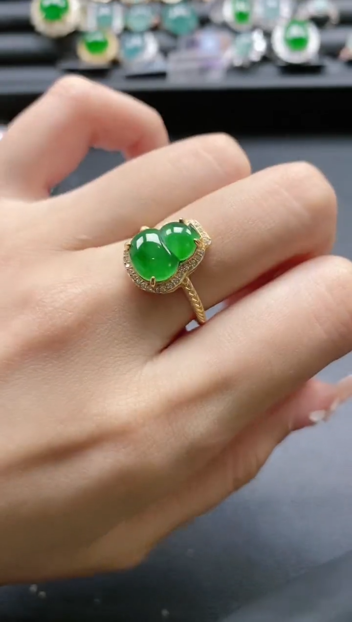 【闪购商品】翡翠戒指银S925镶嵌51511