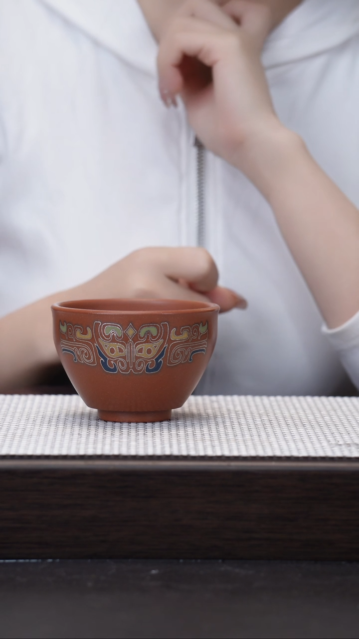 【闪购商品】紫砂茶壶宜兴紫砂杯黄降坡 祥云纹