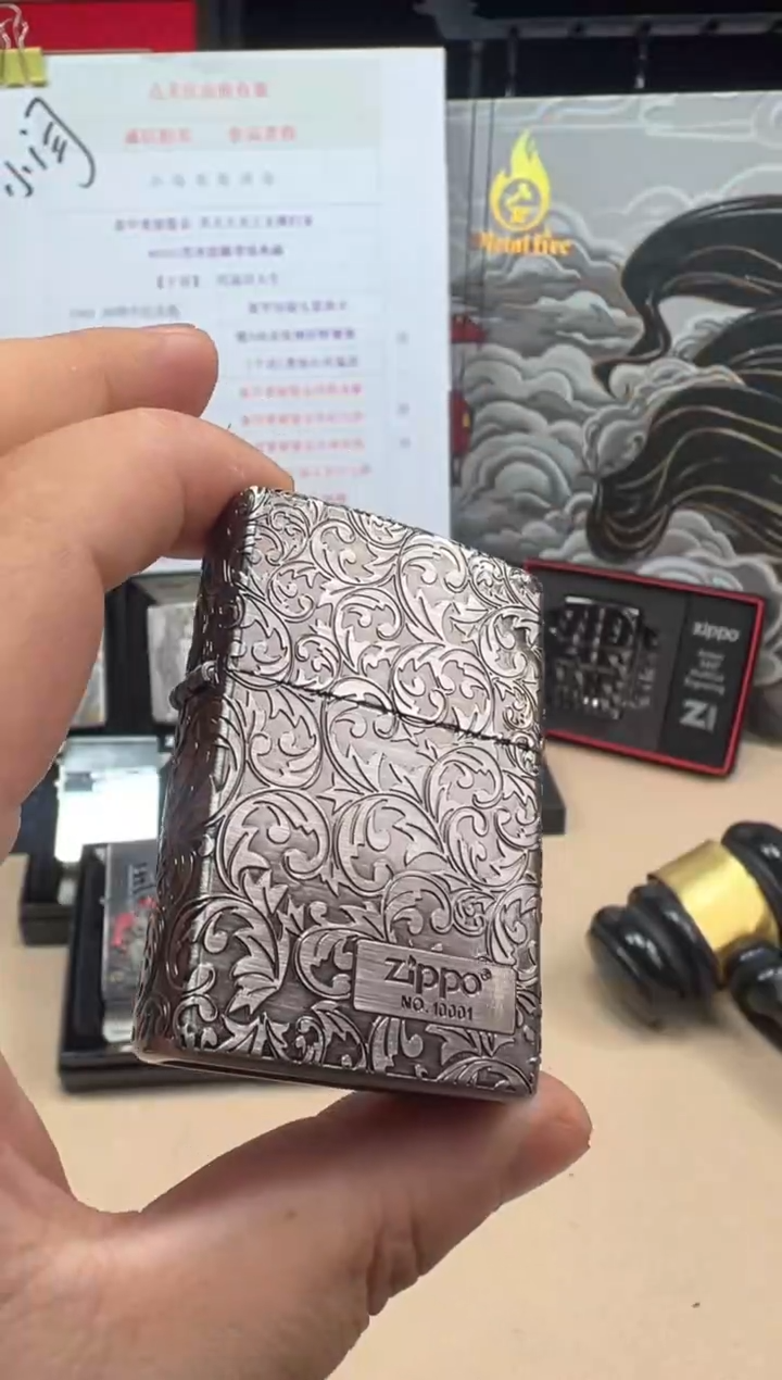 铜古银五面唐草右下标