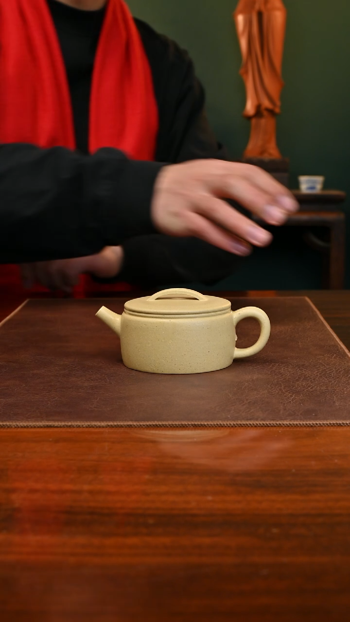 【闪购商品】紫砂茶壶本山绿泥汉瓦150cc