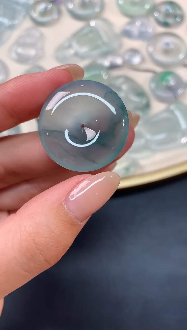 【闪购商品】翡翠吊坠(不含链)18K金镶嵌A90|19800