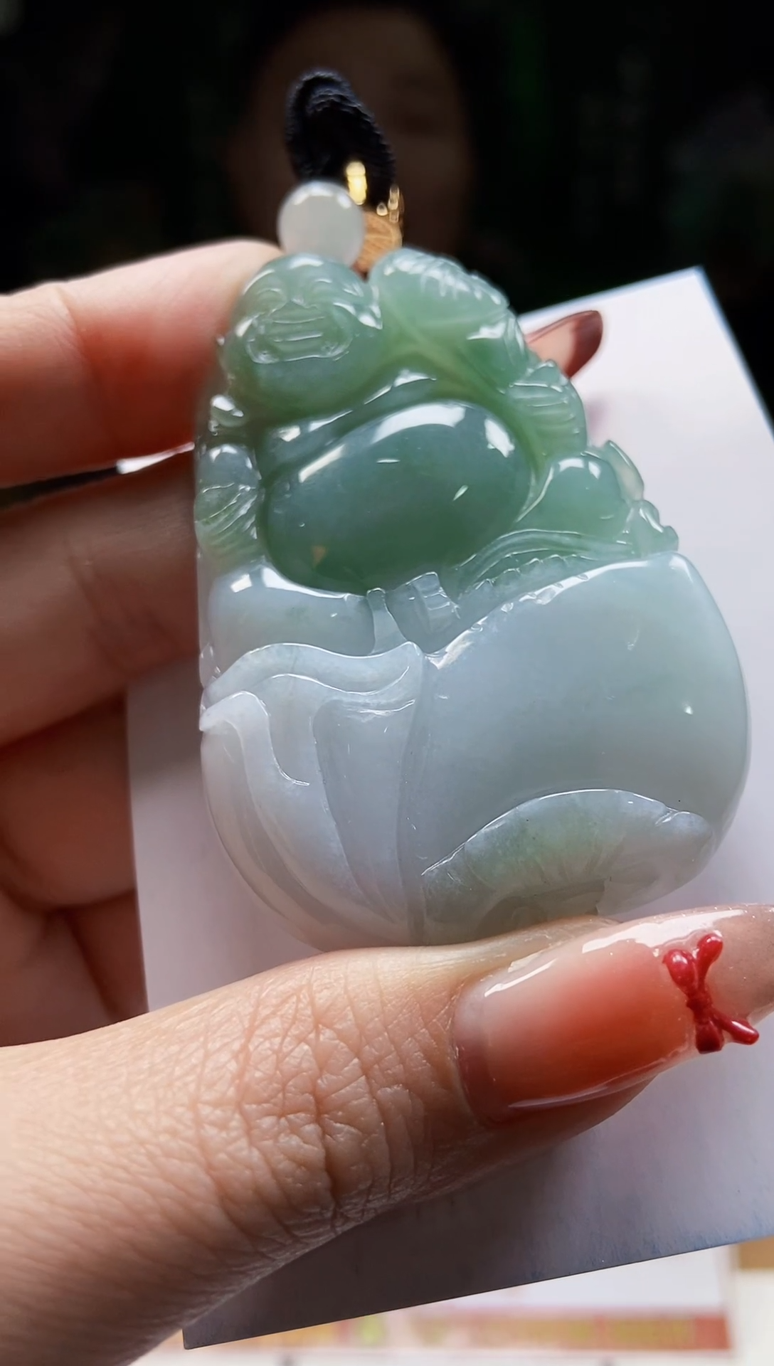 颈饰未镶嵌翡翠翡翠A货