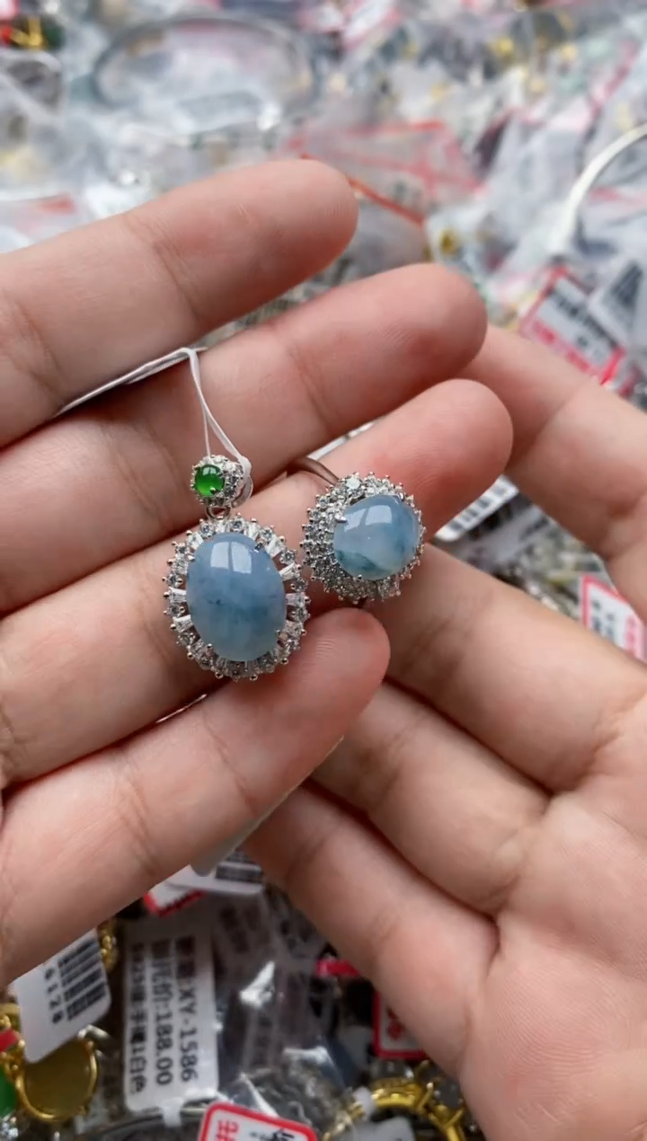 【闪购商品】翡翠戒指银S925镶嵌11111---1
