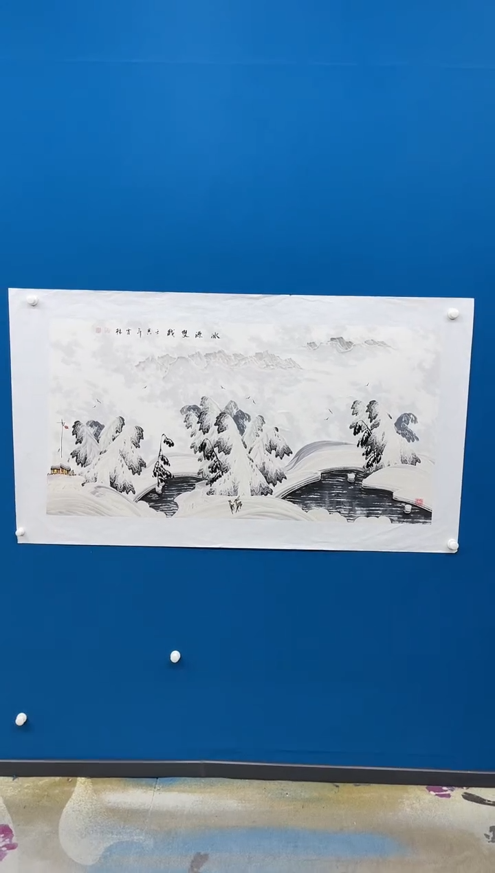 【闪购商品】国画张-四尺雪景/无框/W